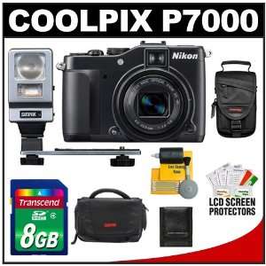  Nikon Coolpix P7000 Digital Camera (Black) with 8GB Card 