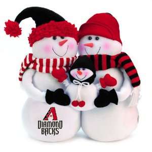  MLB Arizona Diamondbacks Snowmen Family Holiday Table Top 