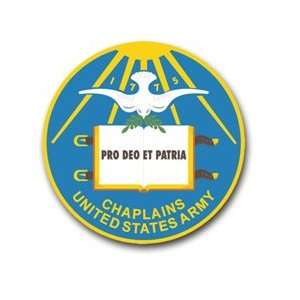  United States Army Chaplain Seal Decal Sticker 5.5 