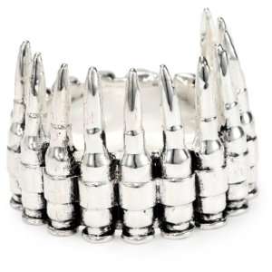HAN CHOLO Shadow Series Mens Silver Plated Brass Bullets Silver 