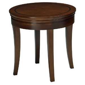  Sorrento Round End Table Espresso: Office Products