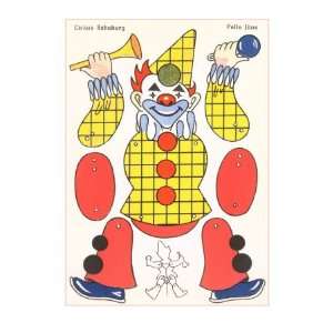  Articulated Clown Puppet Premium Poster Print, 12x18