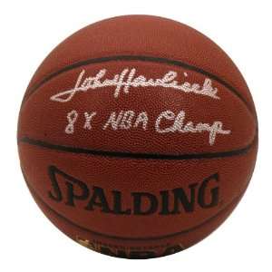 Mounted Memories Celtics John Havlicek Autographed Spalding Indoor 