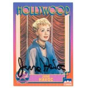  June Havoc Autographed Hollywood Walk of Fame Trading Card 