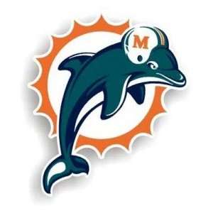  Miami Dolphins NFL 12 Logo Car Magnet