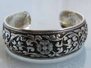 Tibetan Tibet Silver Totem Bangle Cuff Bracelet  