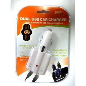  Dual USB Car Charger,plugs directly indo 12v DC 