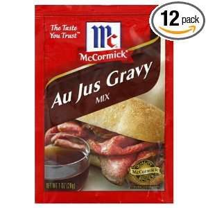 McCormick Au Jus Natural Style Gravy Mix, 1 ounces (Pack of12)  