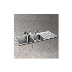   Self Rimming Double Bowl Sink   Left Handed with Optional Cutting
