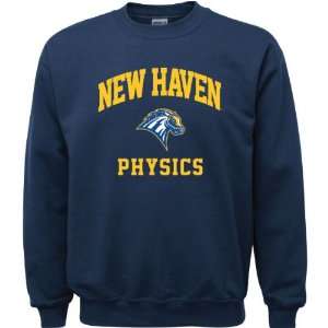 New Haven Chargers Navy Youth Physics Arch Crewneck Sweatshirt