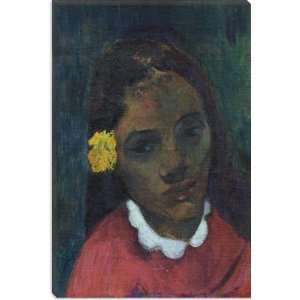 Tete De Tahitienne Or La Fleur Qui Ecoute 1891 by Paul Gauguin Canvas 
