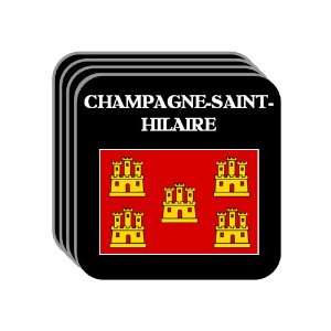   Charentes   CHAMPAGNE SAINT HILAIRE Set of 4 Mini Mousepad Coasters