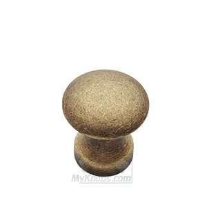 Classic brass 7/8 (22mm) knob in weathered brass: Home 