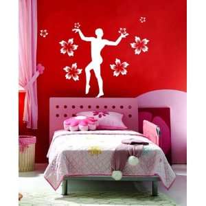   wall mural Gym pretty gymnastics girl:  Home & Kitchen