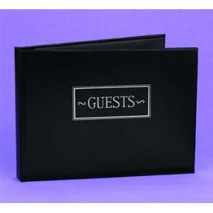  Black Small Guest Book, Personalized 