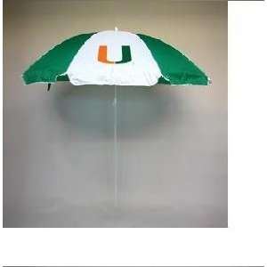  NCAA Miami Hurricanese 72 Beach / Tailgater Umbrella 