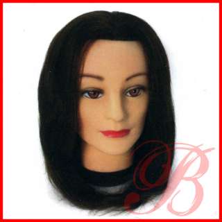 Annie 100% Human Hair Mannequin Head & Holder Training for Styling and 