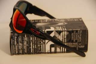 NEW POLARIZED Oakley Ten Sunglasses Black Ink 00 Red Iridium Lens 