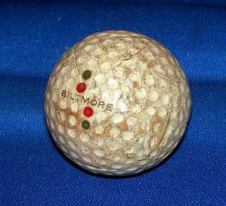 Vintage Antique Biltmore Quadruple Color Dot Golf Ball  