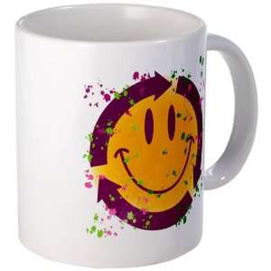    Mug (Coffee Drink Cup) Recycle Symbol Smiley Face 
