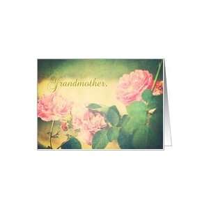  Grandmother Pink Roses Birthday Card: Health & Personal 