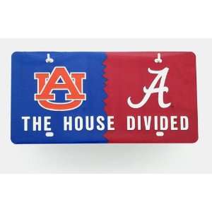 Auburn/ Alabama House Divided License Plate