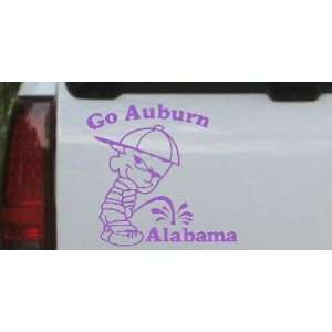 Purple 14in X 13.1in    Go Auburn Pee On Alabama Car Window Wall 