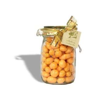 Apothecary Jar Filled with Pastel Chocolate Apricots, 1.75lbs