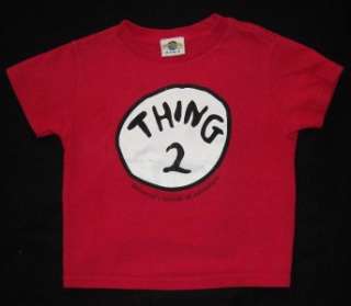 Thing 2 Dr Seuss Red T Shirt Universal Studios Top 4T 4  