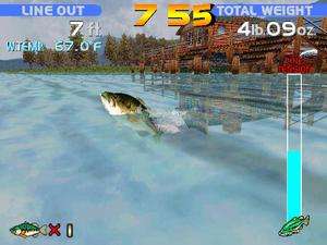 Sega Bass Fishing PC CD use one of 14 unique lures game  