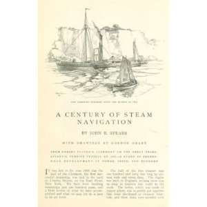  1907 Steam Navigation Steamboats Ships illustrated 