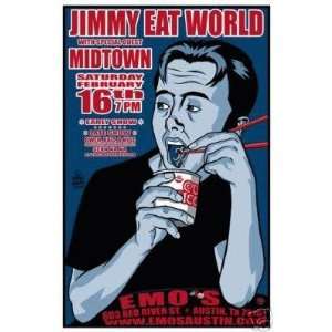  Jimmy Eat World Austin 2002 Concert Poster Ewing