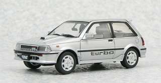 Aoshima DISM 75210 Toyota Starlet Turbo Silver 1/43 scale  