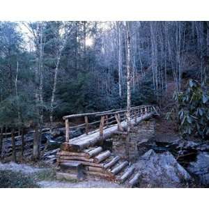  Little Wolf Creek Footbridge on the A.T. Near Bastian, Virginia 