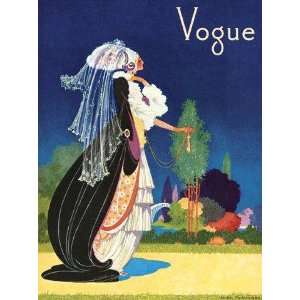 Fashion Lady Dress VOGUE Landscape Poster 12 X 16 Image Size Vintage 