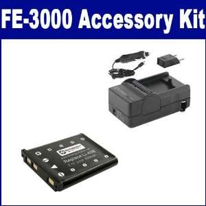 Olympus FE 3000 Digital Camera Accessory Kit includes SDLI40B Battery 