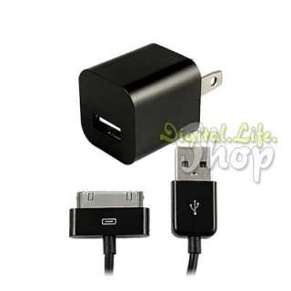 USB Wall Charger data Cable For iPhone iPod Nano Touch  