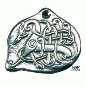   Dragon  Pewter Pendant Jewelry   Norse   Celt   Celtic Clothing