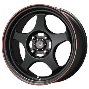  Drag D23 Black Red Stripe Wheel (15x6.5/4x100mm 