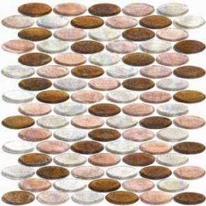  Avons series oval glass mosaic color Derwent   1 sheet is 