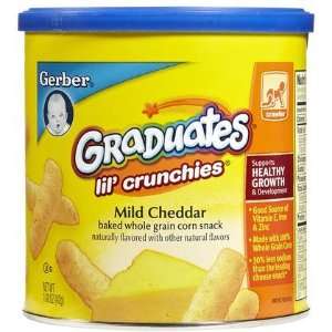  Gerber Lil Crunchies Snacks   Mild Cheddar (Quantity of 5 