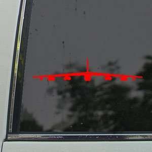  B 52 Stratofortress Bomber Red Decal Window Red Sticker 