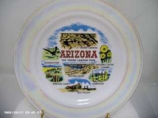 Vintage Collector Plate   ARIZONA   Grand Canyon State  