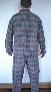 Classic LL BEAN Cotton Flannel Plaid Pajamas Mens M Reg  