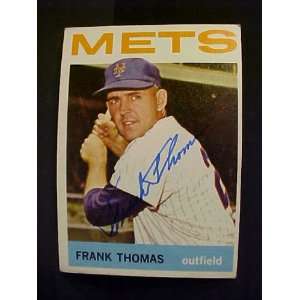  Frank Thomas New York Mets #345 1964 Topps Autographed 