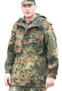 Fashion German Army Military Hooded Field JACKET PARKA Coat Flecktarn 