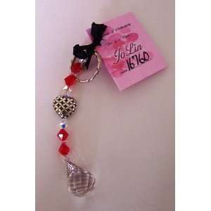  Jolin Swarovski Crystal Key Chain   Heart   Handmade in 