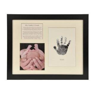The Grandparent Gift Co. Baby Keepsakes Handprint Frame, Daddys Hands 