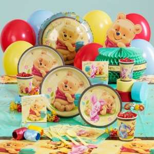  Baby Pooh and Friends Baby Shower Deluxe Party Kit (16 guests 