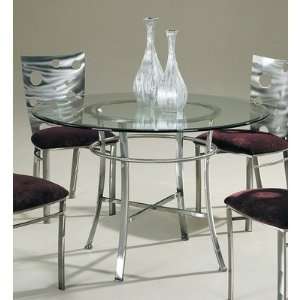   8733B / GL49 Swiss Cheese Round Dining Table: Furniture & Decor